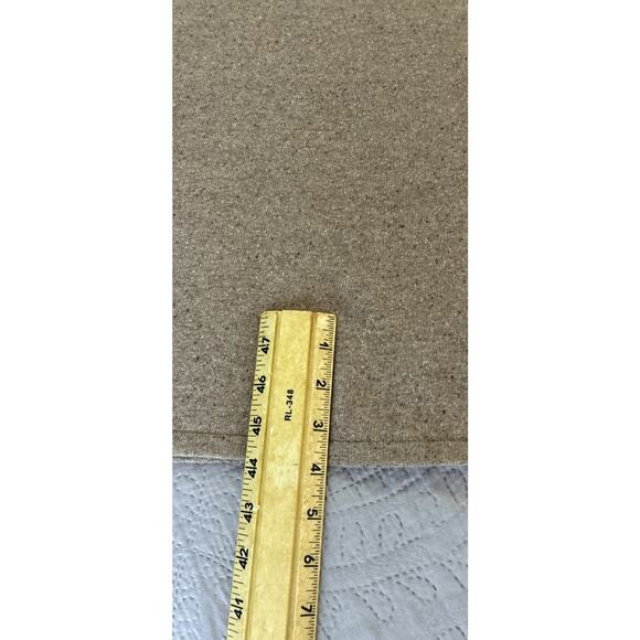 Lands End Sz XS ( 2-4) Brown Heathered wool silk blend 3/4 length slv maxi dress - Picture 10 of 10